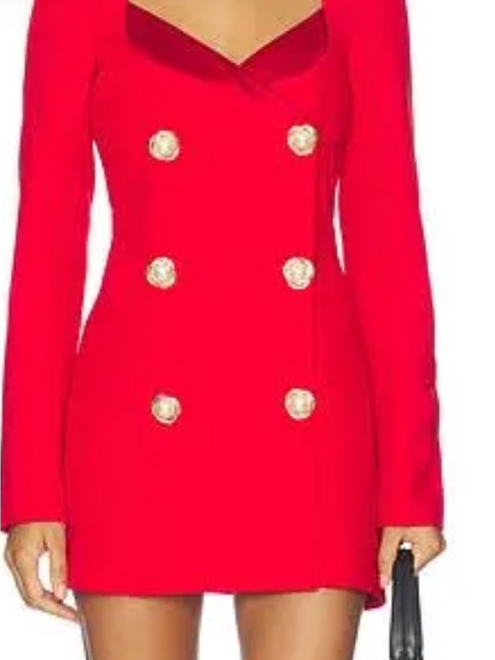 MAJORELLE Red Double-Breasted Blazer worn once size M